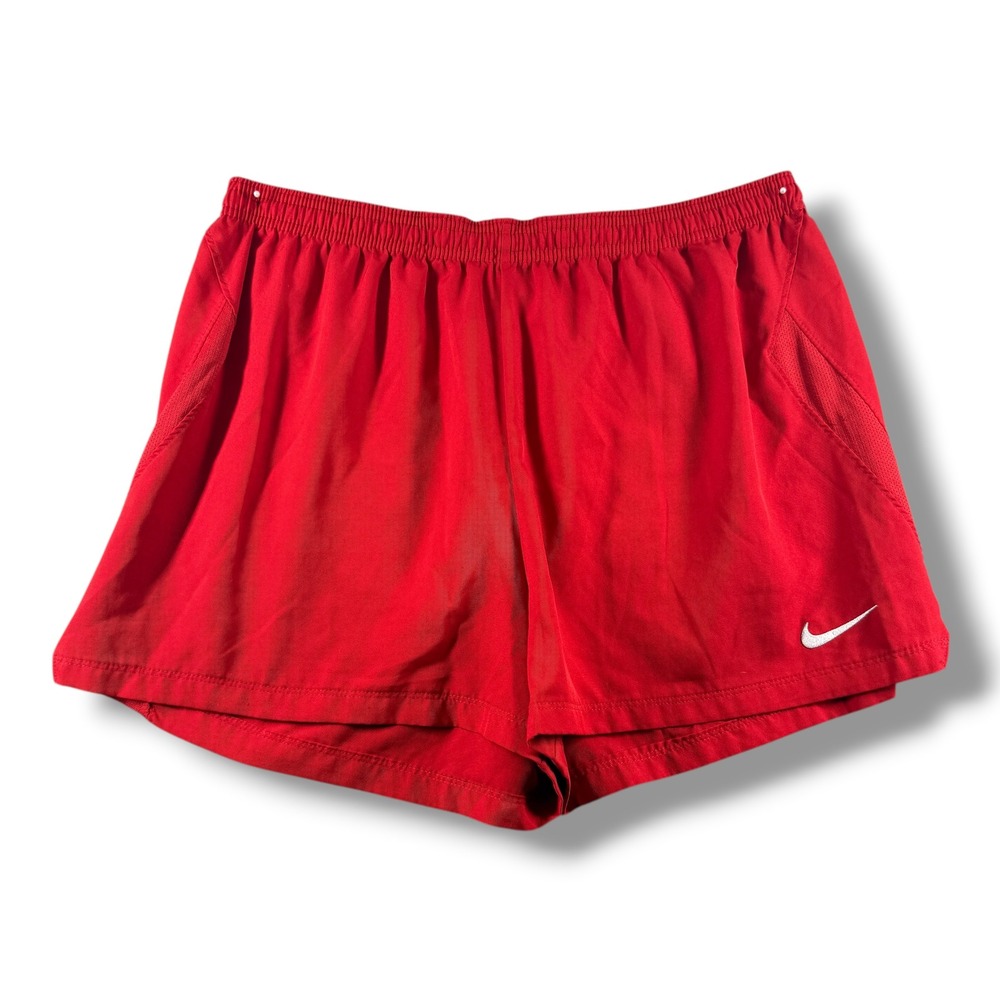 Nike Dri-FIT Mens Running Shorts Red Large Athletic Training Gym 4 Inseam